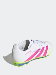 adidas White/Pink Kids Predator Club Firm/Multi-Ground Boots - Image 2 of 8