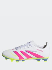 adidas White/Pink Kids Predator Club Firm/Multi-Ground Boots - Image 3 of 8