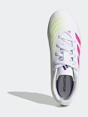 adidas White/Pink Kids Predator Club Firm/Multi-Ground Boots - Image 5 of 8