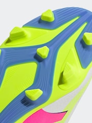 adidas White/Pink Kids Predator Club Firm/Multi-Ground Boots - Image 8 of 8