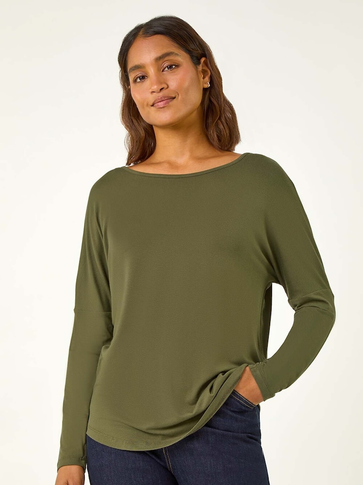 Roman Batwing Long Sleeve Stretch Top - Imagen 1 de 6 Roman Batwing Long Sleeve Stretch Top - Imagen 1 de 6