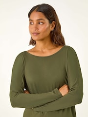 Roman Batwing Long Sleeve Stretch Top - Imagen 5 de 6