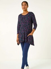 Roman Ditsy Floral Stretch Tunic - Image 1 of 6