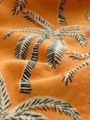 Orange Palm Tree Printed Short Sleeve Shirt - Image 8 of 8