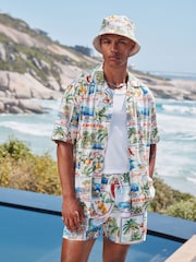Multi Printed Short Sleeve Style Shirt - Image 1 of 8