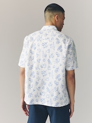 White Lemon Printed Short Sleeve Shirt - Image 2 of 7