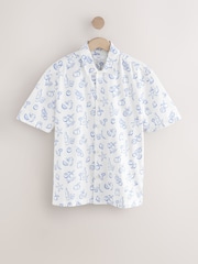 White Lemon Printed Short Sleeve Shirt - Image 5 of 7