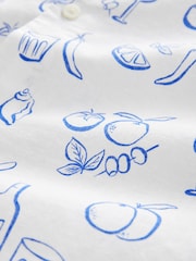 White Lemon Printed Short Sleeve Shirt - Image 6 of 7