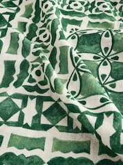 Green Watercolour Printed Short Sleeve 100% Cotton Shirt - Image 9 of 9