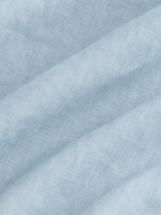 Azul claro - Camisa de manga curta Signature 100% em linho - Imagem 6 de 7