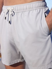 Grey Seersucker Swim Shorts - Image 1 of 11