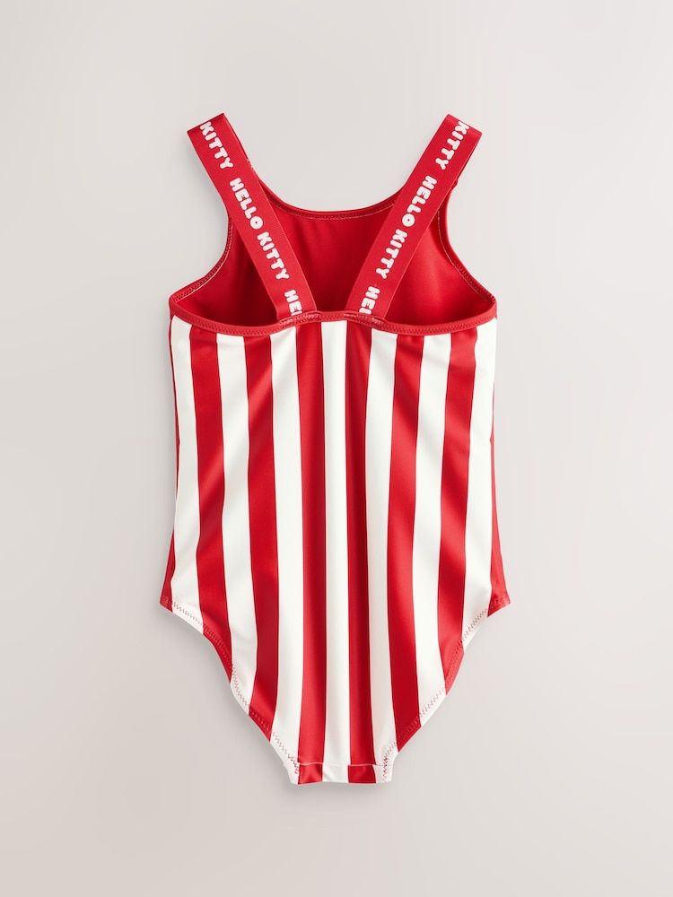 Red/Ecru Stripe Hello Kitty License Swimsuit (3-16yrs) - Image 5 of 7