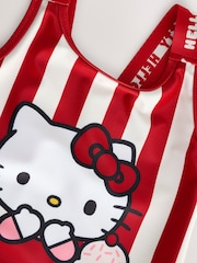 Red/Ecru Stripe Hello Kitty License Swimsuit (3-16yrs) - Image 6 of 7