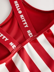 Red/Ecru Stripe Hello Kitty License Swimsuit (3-16yrs) - Image 7 of 7