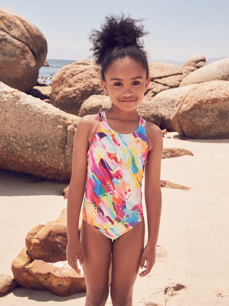 Multi Crochet Detail Swimsuit (3-16yrs) - Image 1 of 8