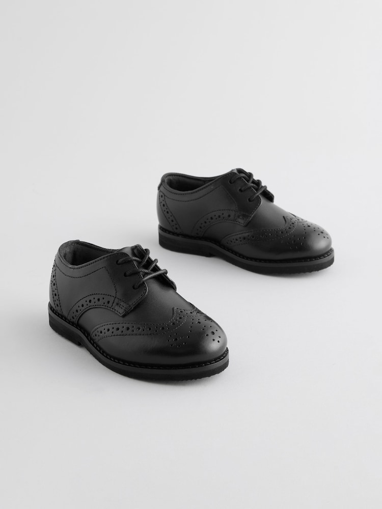 črna - Smart Leather gležnjar z luknjičastim vzorcem in vezalkami čevlji - Slika 1 iz 5 črna - Smart Leather gležnjar z luknjičastim vzorcem in vezalkami čevlji - Slika 1 iz 5