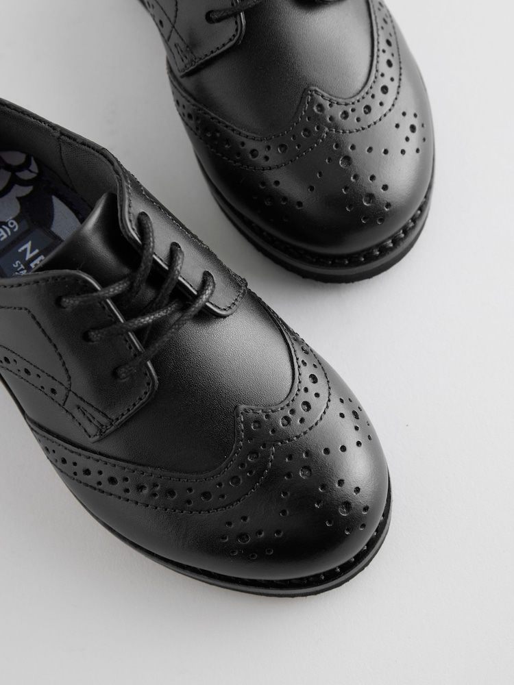 črna - Smart Leather gležnjar z luknjičastim vzorcem in vezalkami čevlji - Slika 5 iz 5 črna - Smart Leather gležnjar z luknjičastim vzorcem in vezalkami čevlji - Slika 5 iz 5