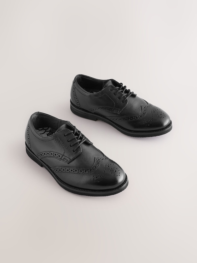 črna - Smart Leather gležnjar z luknjičastim vzorcem in vezalkami čevlji - Slika 1 iz 5 črna - Smart Leather gležnjar z luknjičastim vzorcem in vezalkami čevlji - Slika 1 iz 5