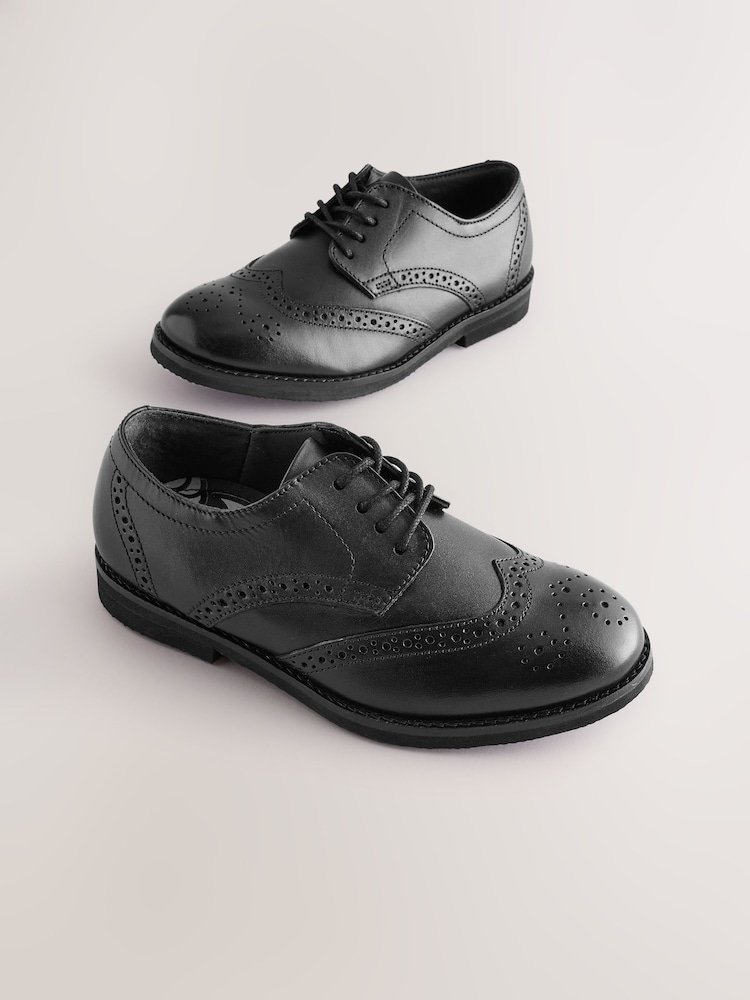 črna - Smart Leather gležnjar z luknjičastim vzorcem in vezalkami čevlji - Slika 5 iz 5 črna - Smart Leather gležnjar z luknjičastim vzorcem in vezalkami čevlji - Slika 5 iz 5