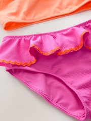 Pink/Orange Ruffle Bikini (3-16yrs) - Image 7 of 8