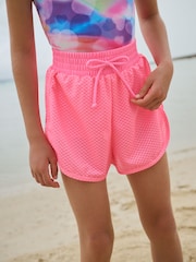 Bright Pink 2-in-1 Beach Shorts (3-16yrs) - Image 2 of 8
