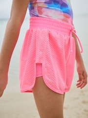 Bright Pink 2-in-1 Beach Shorts (3-16yrs) - Image 4 of 8