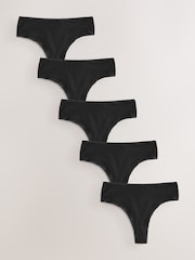 Noir - Lot de 5 culottes riches - Image 1 de 8