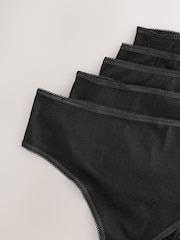 Noir - Lot de 5 culottes riches - Image 8 de 8