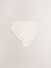 Blue/Pink/Cream High Rise High Leg Pointelle Knickers 3 Pack - Image 10 of 12