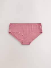 Black / Rose Pink / Praline Nude Short No VPL Stripe Knickers 3 Pack - Image 7 of 8