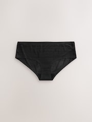 Black / Rose Pink / Praline Nude Short No VPL Stripe Knickers 3 Pack - Image 8 of 8