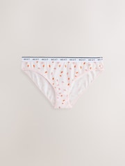 Fruit Print Bikini Logo Knickers 4 Pack - Image 5 of 7