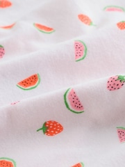 Fruit Print Bikini Logo Knickers 4 Pack - Image 6 of 7