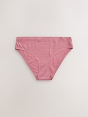 Black / Rose Pink / Praline Nude Brazilian No VPL Stripe Knickers 3 Pack - Image 8 of 11