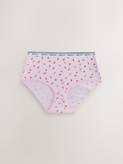 Fruit Print Midi Logo Knickers 4 Pack - Image 5 of 7