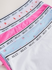 Fruit Print Midi Logo Knickers 4 Pack - Image 6 of 7
