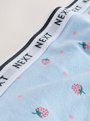 Fruit Print Midi Logo Knickers 4 Pack - Image 7 of 7