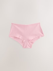 Blue/Pink/Cream Boyshort Pointelle Knickers 3 Pack - Image 7 of 10
