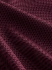 Burgundy Red Regular Fit Signature 100% Cotton with Textured Smart Shirt - Image 8 of 8