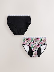 Imprimé rose vif - Lot de 2 culottes menstruelles à fort débit - Image 6 de 10