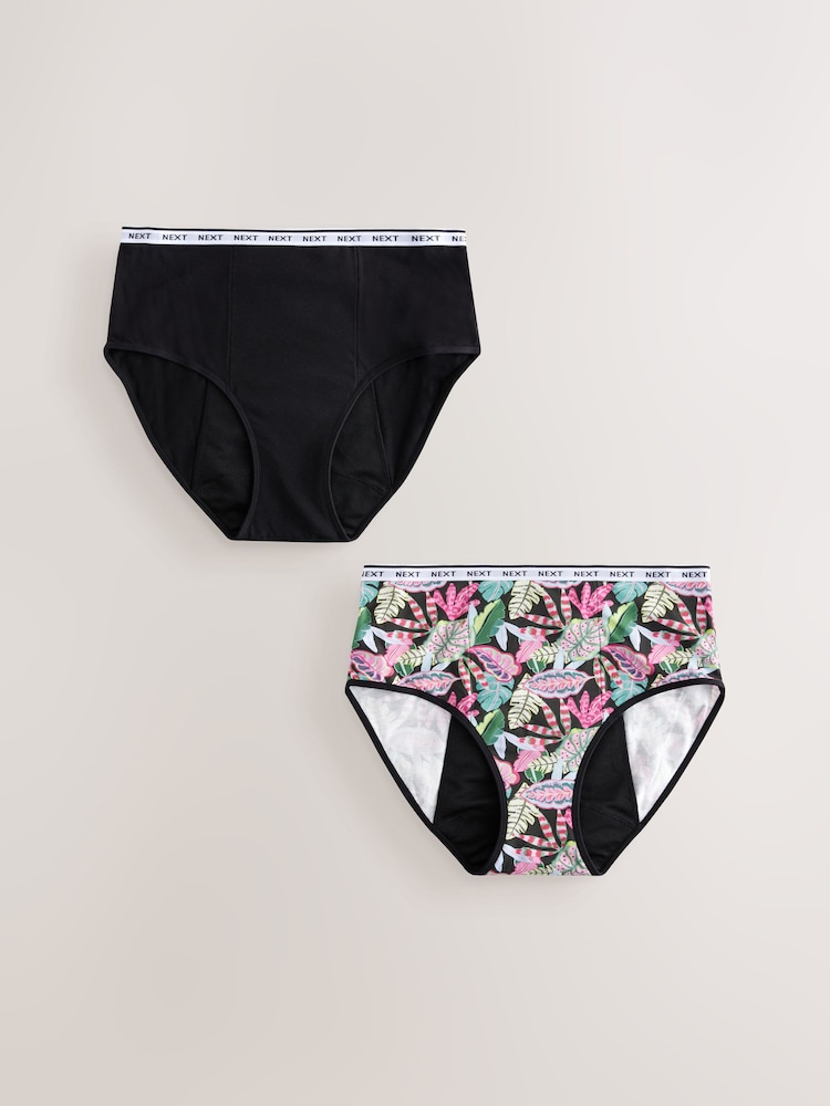 Imprimé rose vif - Lot de 2 culottes menstruelles à fort débit - Image 6 of 10