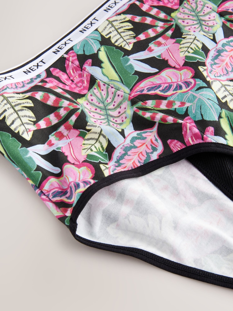Imprimé rose vif - Lot de 2 culottes menstruelles à fort débit - Image 9 of 10