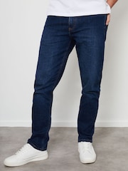 Threadbare Blue Straight Fit Premium Jeans With Stretch - Image 1 of 4
