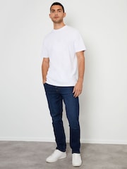 Threadbare Blue Straight Fit Premium Jeans With Stretch - Image 3 of 4