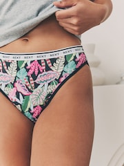 Bright Pink Print High Leg Heavy Flow Period Knickers 2 Pack - Image 5 of 10
