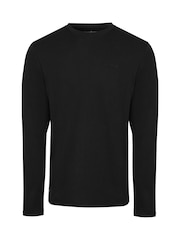 Threadbare Black Assorted Long Sleeve 100% Cotton T-Shirts 3 Pack - Image 2 of 4