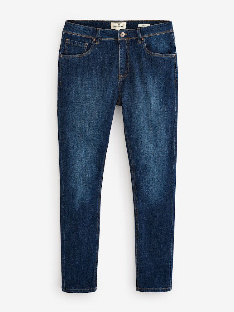 Threadbare Blue Slim Fit Premium Jeans With Stretch - Image 5 of 5