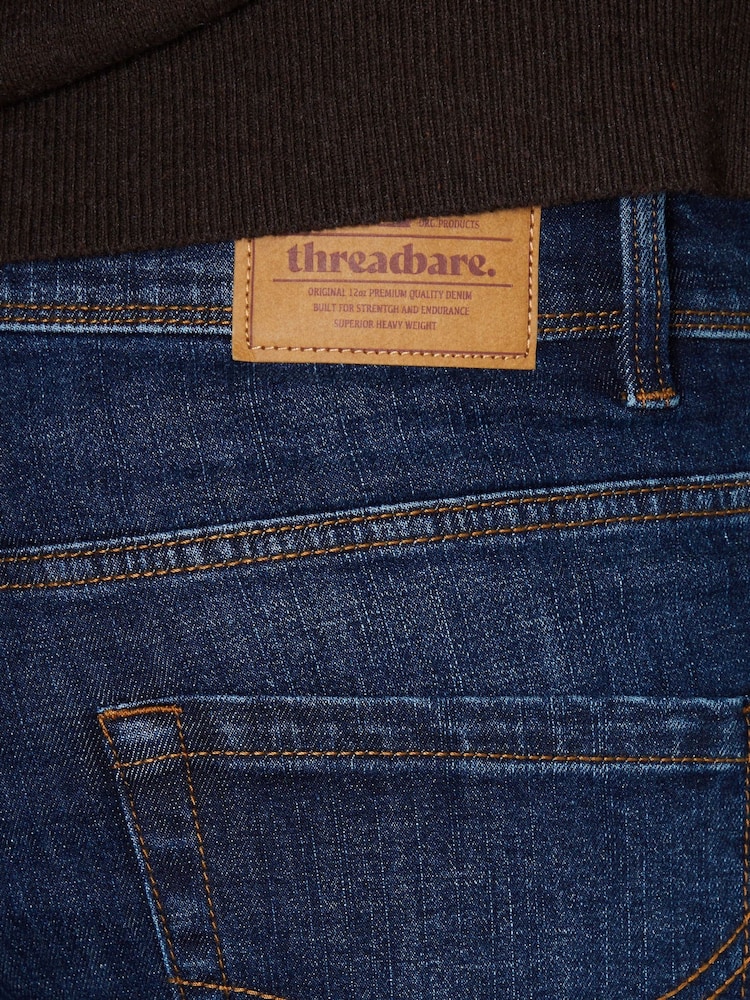 Threadbare Light Blue Tapered Fit Premium Jeans With Stretch - Image 4 of 4
