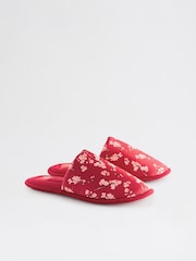 Bath & Body Works Red Japanese Cherry Blossom Mule Slippers - Image 4 of 8