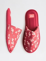 Bath & Body Works Red Japanese Cherry Blossom Mule Slippers - Image 5 of 8